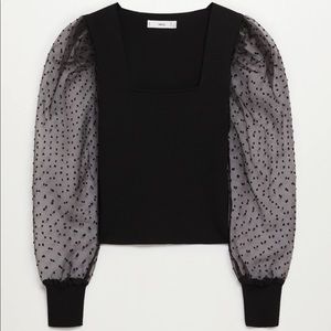 Mango - Puff Sleeve Blouse